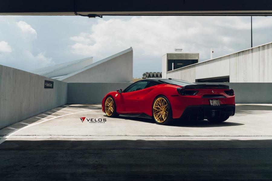  Ferrari 488 GTB on Velos Wheels (VXS00) 2019 года  (фото 12 из 23)